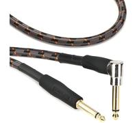 Cable de patch/pedal de la serie Gold de Roland - Conectores de 1/4 de pulgada recto y en ángulo recto, 1,5.m de longitud - RIC-G5A, negro