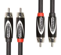Cable doble de interconexión de la serie Black de Roland - Conectores RCA, 3 m de longitud - RCC-10-2R2R