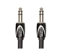 Roland Cable estéreo de interconexión de la serie Black TRS de 1/4 de pulgada, 1.m de longitud - RCC-3-TRTR, negro