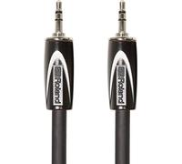 Roland Cable estéreo de interconexión de la serie Black TRS de 1/8 de pulgada, 3.m de longitud - RCC-10-3535, Negro