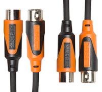Roland Cable MIDI doble de la serie Black, 1,5 m de longitud - RMIDI-B5-DUAL