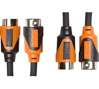 Roland Cable MIDI doble de la serie Black, 3 m de longitud - RMIDI-B10-DUAL, Negro, Naranja