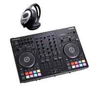 Roland DJ-707M - Controlador de DJ móvil con mesa de mezclas + auriculares Keepdrum