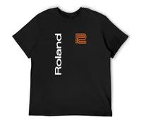 Roland Electronic Music - Camiseta de algodón para hombre, color negro, Negro , XL