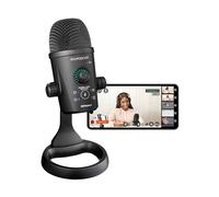 Roland Estudio de podcasting de vídeo para Smartphones GO:Podcast | Sencillo Sistema de livestreaming para podcasters, videobloggers y más | Intuitiva App de vídeo | Micrófono USB