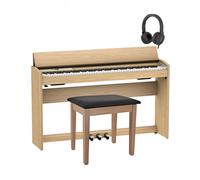 Roland F701 Digital Piano Package Light Oak