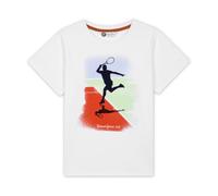 ROLAND GARROS Camiseta de algodón para niño, de 4 a 5, Modelo Nicky, Color Blanco, Niñas, 4-5 años