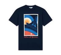 ROLAND GARROS Torre Eiffel Camiseta, Azul Marino, Medium para Hombre