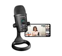 Roland GO:PODCAST Video Podcasting Studio para teléfonos inteligentes | Sistema de transmisión en vivo para podcasters, vloggers y más | Aplicación de video intuitiva | Micrófono USB | Cuatro patrones