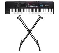 Roland Juno D-7 76 Key Portable Synthesizer with Stand