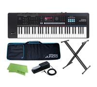 Roland JUNO-D6 61-Key ZEN-Core Sintetizador DP-10 X Stand Soft Case Set