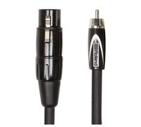 Cable de interconexión de la serie Black de Roland - De XLR hembra a RCA, 3 m de longitud - RCC-10-RCXF