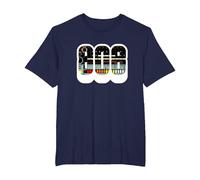 Roland TR-808 Drum Machine Synthesizer Camiseta Camiseta, Hombre Tallas Grandes, Azul Marino, 2X Alto
