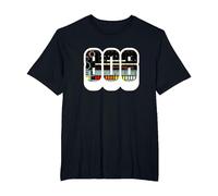 Roland TR-808 Drum Machine Synthesizer Camiseta Camiseta, Hombre Tallas Grandes, Negro, 2X Alto