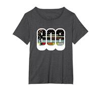 Roland TR-808 Drum Machine Synthesizer Camiseta Camiseta, Mujer Tallas Grandes, Jaspeado Oscuro, 2XL Grande