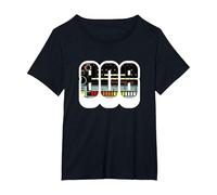 Roland TR-808 Drum Machine Synthesizer Camiseta Camiseta, Mujer Tallas Grandes, Negro, 2XL Grande