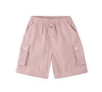 Rolanko Niñas Pantalones Cortos Deporte Activo Cargo Shorts de Verano para Niños Running Gimnasio Danza, Rosa, Talla: 11-12 Años/160