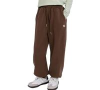 Rolanko Pantalones de Chándal para Niñas, Cintura Elástica de Algodón Sudaderas Deportivas para Escuela y Educación Física Pantalones Deportivos Ajuste Holgado, Marrón, Talla: 6-7 años/130