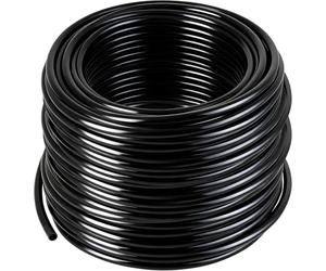 Rolcoassuns 60 m 1/4" Tubo de Riego por Goteo, Tubo Distribuidor PVC para Sistema de Riego por Goteo, Manguera de Riego para Goteros de Conexión Rápida