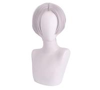 Role Play Wig For Anime Tenjiku Cosplay Wig Silver White Short Wig Heat Resistant Hair