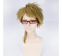 Role Play Wig For Doppo Kunikida Wig Dark Brown Hair Anime Bungo Stray Dogs Cosplay Wig（No Glasses）