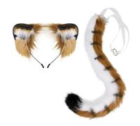 Role Playing Animal Tail and Ear Headband for Kids Adults Halloween Party C