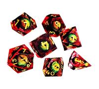 Role-Playing Dice, Portable Tiny Dice, Polyhedral Dice, Liquid Core Dice, Dice for Gamers, Board Game Dice, Small Polyhedral Dice, Dice Accessories, Unique Dice Design, Dice Set for Gamers