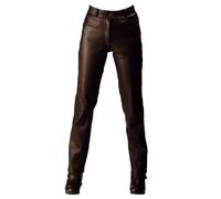 Roleff Pantalón para Moto de Cuero Racewear, Negro, 44