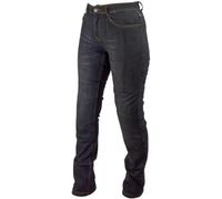 Roleff Racewear Pantalones Vaqueros de Motorista de Aramida para Mujer, Negro, 26