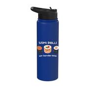 Roles de sushi en lugar de roles de género contra los estereotipos Stainless Steel Insulated Water Bottle