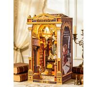 Rolife Book Nook Kit Casas Miniaturas para Montar Biblioteca De Las Maravillas Puzzle Madera 3D Adultos con Luces Decoracion Hogar Libro Maquetas para Construir Adultos Regalo para Madre Niños