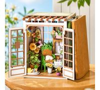 Rolife Book Nook Kit Casas Miniaturas Puzzle Madera | DIY Miniature House para Montar Decoracion Hogar Libro Maquetas Madera para Construir Regalo Creativo