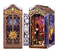 Rolife Book Nook Kit Miniature da Costruire DIY Booknook Rincón de Fantasía Mágica 3d Puzzle Legno con Luci Decorazione Libreria Casa Modellismo da Costruire Adulti Diorama Modellismo