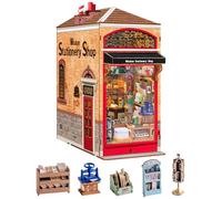Rolife Book Nook para Adultos, Papelería Sabiduría Puzzle 3D con LED