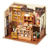 Rolife Casa de Muñecas Casa en Miniatura con Accesorios Hecha a Mano Kits Modelo para Adultos para Construir Juguetes Navidad Regalos de Cumpleaños para Mujeres (Becka's Baking House)