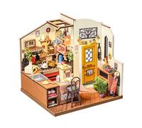 Rolife Casa de Muñecas Casa en Miniatura con Accesorios Hecha a Mano Kits Modelo para Adultos para Construir Juguetes Navidad Regalos de Cumpleaños para Mujeres (Homey Kitchen)