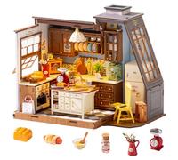 Rolife Casa de Muñecas Cocina de Repostería Kit DIY Casa en Miniatura Kits de Modelismo Casa de Muñecas Miniatura Rincón de Libros Decoración del Hogar Regalo de Cumpleaños