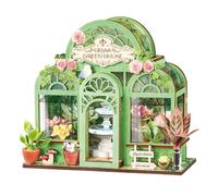 Rolife Casa de Muñecas Serie Mini Tienda Casa en Miniatura de Madera Maquetas para Construir Book Nook Kit Decoración de Interiores Regalo de Cumpleaños para Adultos (Jardincito con Fuente)