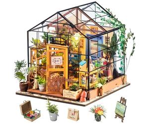 Rolife DIY Casa en Miniatura para Adultos Casa de Flores de Cathy Kits de Construcción de Modelos de Casas de Muñecas para Adultos Regalos de Cumpleaños para Mujeres y Niñas