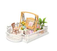 Rolife DIY Miniature House Kit Model Kits for Adults to Build Home Desktop Bookshelf Decoration Craft Kits for Adults Gift Idea for Girls Boys Kids (Sunny Break Terrace)