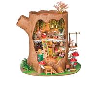 Rolife Maquetas Casa del árbol de Cuento de hadas-275 Piezas DIY Miniature House Diorama, Casas Miniaturas para Montar Puzzle 3D Madera para Adultos ¡Ningún Pegamento Necesario Regalo reconfortante