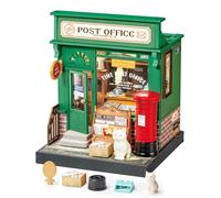 Rolife Maquetas - Casa en Miniatura Diorama Oficina de Correos, Casas Miniaturas para Montar Puzzle 3D Madera Book Nook para Adultos Adolescentes