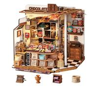 Rolife Maquetas Henry's Chocolate Shop-330 Piezas DIY Miniature House Diorama, Casas Miniaturas para Montar Puzzle 3D Madera Book Nook para Adultos Adolescentes ¡Ningún Pegamento Necesario