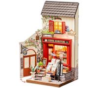 Rolife Maquetas Librería de Viena-290 Piezas DIY Miniature House Diorama, Casas Miniaturas para Montar Puzzle 3D Madera Book Nook para Adultos ¡Ningún Pegamento Necesario