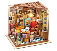 ROLIFE Miniature Dollhouse Kit DIY Biblioteca de Madera Modelo de casa para niñas y niños niños 14 15 16 17 años de Edad hasta(Sam's Study)