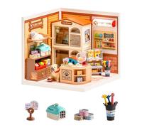 Rolife Super Creator Furry Friends' Home, Tienda de Mascotas DIY con Iluminación LED, Kit Sin Pegamento Modular, Casa de Muñecas Coleccionable, Regalo Original para Amante Animal