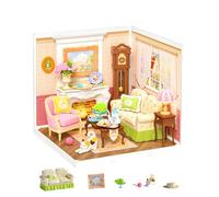 Rolife Super Creator Holiday Tea Time, kits de casa en miniatura para casa de muñecas coleccionables y figuras de acción, mini kits de modelo de casa para adultos para construir, cumpleaños para