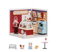 Rolife Super Creator Kits de Casa en Miniatura DIY - Flavorful Ice Cream, Kit de Modelo, Casa de Muñecas para Figuras, Navidad o Cumpleaños para Adultos