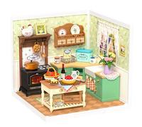 Rolife Super Creator Maquetas DIY Miniature House Kit Casas Miniaturas para Montar Maquetas Madera para Construir Adultos Caja Expositora Apilable Sin Pegamento Regalo Creativo (Farmhouse Kitchen)
