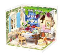 Rolife Super Creator Maquetas DIY Miniature House Kit Casas Miniaturas para Montar Maquetas Madera para Construir Adultos Caja Expositora Apilable Sin Pegamento Regalo Creativo (Midsummer Dream Yard)